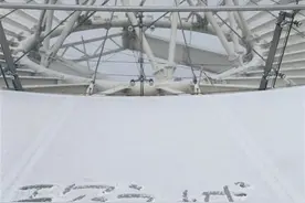 黄石天气像过山车，前一日穿短袖，今天就下雪了图片