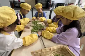 春日幼儿探索之旅：榆钱的奇妙世界图片
