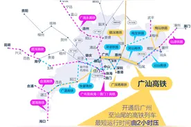 广汕高铁开通了，8个站各有特色，一图速览广东高铁版图图片