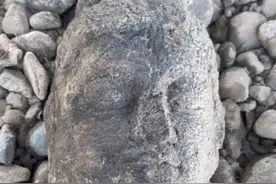 钓鱼捡到唐代佛头 初步判断其或为半成品图片