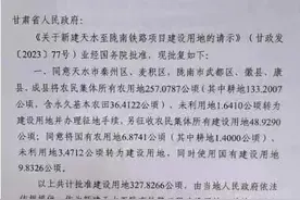 建设用地获批！天陇铁路按下“加速键”图片