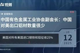 中国有色金属工业协会副会长：中国对美出口铝材数量很少视频封面