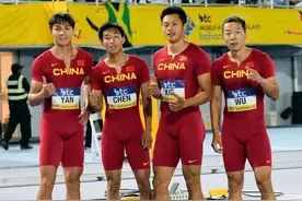 世界田径接力，吴智强率中国队获第六晋级巴黎奥运图片