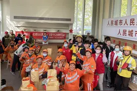 【烟台黄渤海新区古现街道天马社区】党群联动 情暖驿站——“五一”关爱户外劳动者慰问活动图片