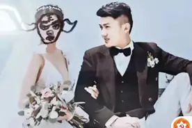 夫妻吵架老公没吵赢，竟生气回屋涂鸦婚纱照！评论笑死！图片