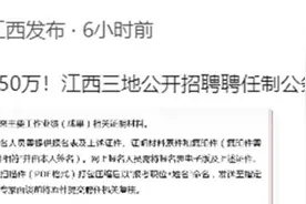 年薪可达50万！江西三地公开招聘9名聘任制公务员！图片