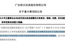 突发公告！80后实控人再次协助调查，曾占用上市公司资金3亿余元图片