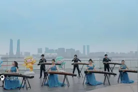 亚洲五国古筝演奏家合奏亚运《心心相融》图片