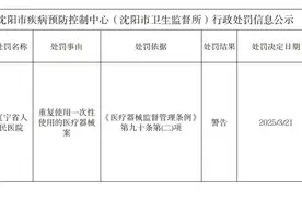 辽宁省人民医院被警告图片