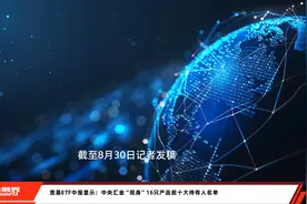 宽基ETF中报显示：中央汇金“现身”16只产品前十大持有人名单视频封面