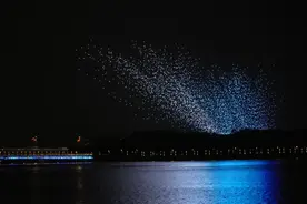 超万架无人机点亮夜空！龙华企业再创两项世界纪录图片