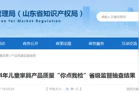 山东省市场监管局发布2024年儿童家具产品质量“你点我检”省级监督抽查结果图片