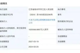 已达成和解？万达162亿股权冻结或很快解冻图片