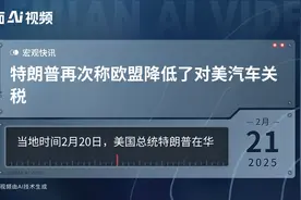 特朗普再次称欧盟降低了对美汽车关税视频封面