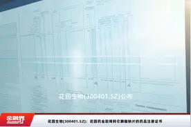花园生物(300401.SZ)：花园药业取得阿仑膦酸钠片的药品注册证书视频封面