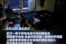 消防安全莫忽视！男子将锂电池带回家中充电引发火灾，室内家电及家具被烧图片
