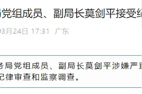 涉嫌严重违纪违法！广东云浮市水务局党组成员、副局长莫剑平被查图片