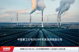 中国重工(601989.SH)：2024年预盈净利润为11.5亿元至13.5亿元之间视频封面