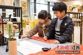 无锡萌娃手绘趣味春联迎新春图片