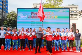 广州越秀：珠光街成立全区首支“环卫工人志愿服务队”图片