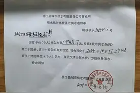 湖南一小区拖欠水费近68万元导致停水，物业：管道破裂漏水48万元，业主可起诉开发商图片