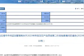 【江苏】连云港市市场监督管理局关于2023年珠宝玉石产品质量第二阶段抽查情况的通告(2023年10号）图片