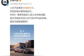 “蔚小理”充电桩入驻小米充电地图图片
