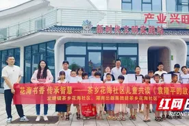 “花海书香 传承智慧” 安化茶乡花海社区儿童共读《禾下乘凉梦——袁隆平的故事》图片
