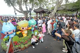 闻桂香看亚运 杭州西湖迎来客流高峰图片