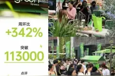 奈雪首家green店卖爆了！春分新品「浓抹干酪香水椰」成销量TOP 1图片