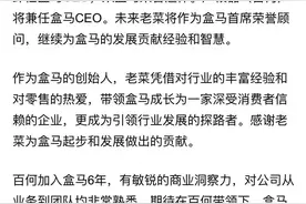 盒马CEO，宣布卸任！图片