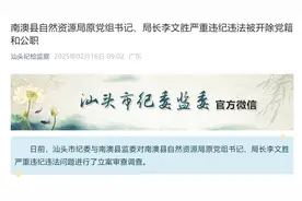 广东省南澳县自然资源局原党组书记、局长李文胜被“双开”图片