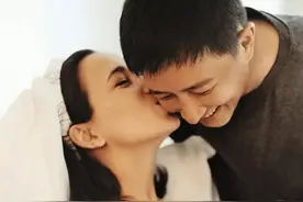 41岁韩庚自曝对妻子卢靖姗一见钟情，每天发早上好、晚上好追求图片