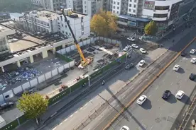 关停近三个月后，傅家坡客运站原址已开始施工图片
