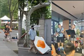 青春华章｜听吉他弹唱看创意表演，上海街头的艺术浓度为何这么高？图片
