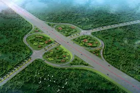 海南第一条双向八车道高速公路开工建设图片