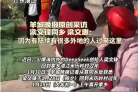 盘点各路名人回乡过年：DeepSeek创始人老家成网红打卡点，余承东返程装两大箱鸡蛋图片