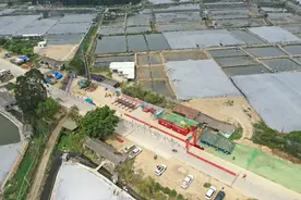 广州至福州高铁最后一块拼图！漳汕高铁首个桥梁桩基开钻施工图片