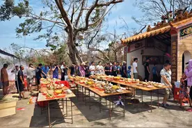 台风登陆点翁田镇，摇摇晃晃过了中秋图片