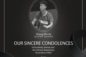 外媒：印尼羽毛球协会称中国选手张志杰是因心脏骤停去世图片
