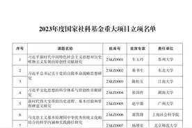 3项暂缓立项，2023年度国家社科基金重大项目立项公布图片