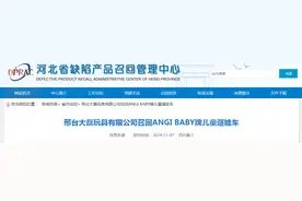 邢台大磊玩具有限公司召回ANGI BABY牌儿童遛娃车图片