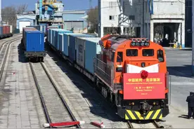 首趟北京至塔什干中亚班列开行图片