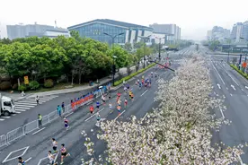 （体育）2024杭州梦想小镇半程马拉松开跑图片
