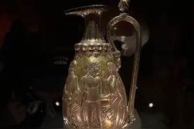 精美文物鎏金银壶在上海亮相，承载古文明辉煌图片
