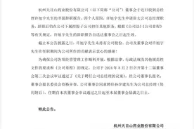 浙江一上市药企总经理辞职，此前曾因信息披露不准确被处理，“85后”上任图片