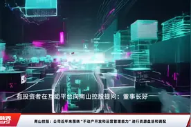 南山控股：公司近年来围绕“不动产开发和运营管理能力”进行资源盘活和调配视频封面