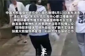 熊猫中心:十余名人员传播大熊猫被虐待等不实信息，尾随辱骂熊猫专家制造网暴，已第一时间报警图片