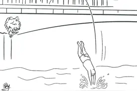 “天津大爷”跳水，这个“好”该怎么叫？图片