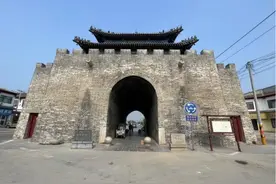 历史古镇背后的山东古县图片